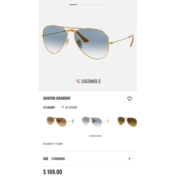 Ray Ban Classic Gradient Aviator SunGlasses! - Picture 2 of 2